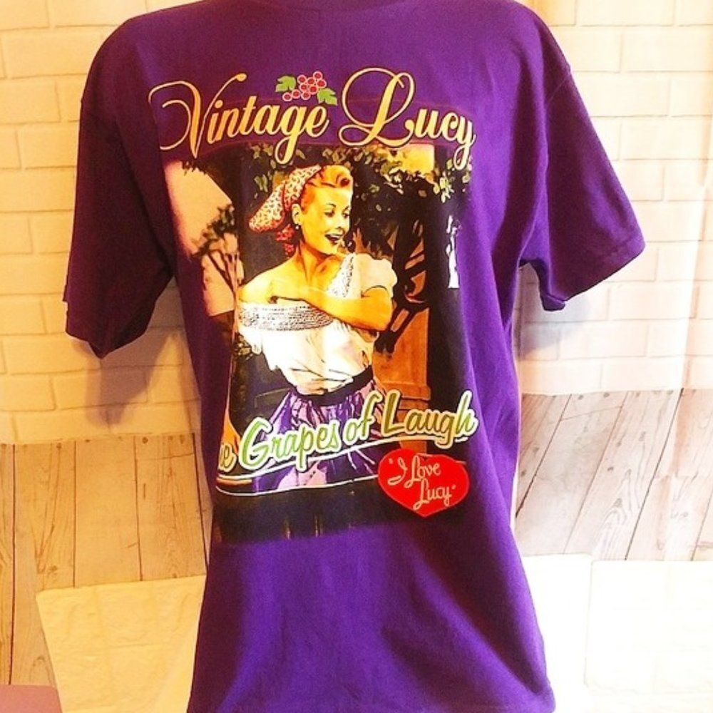 Vintage Lucy Tee Shirt Purple Large